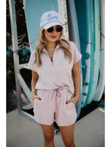 On The Move Scuba Short Set - BarBelles Boutique