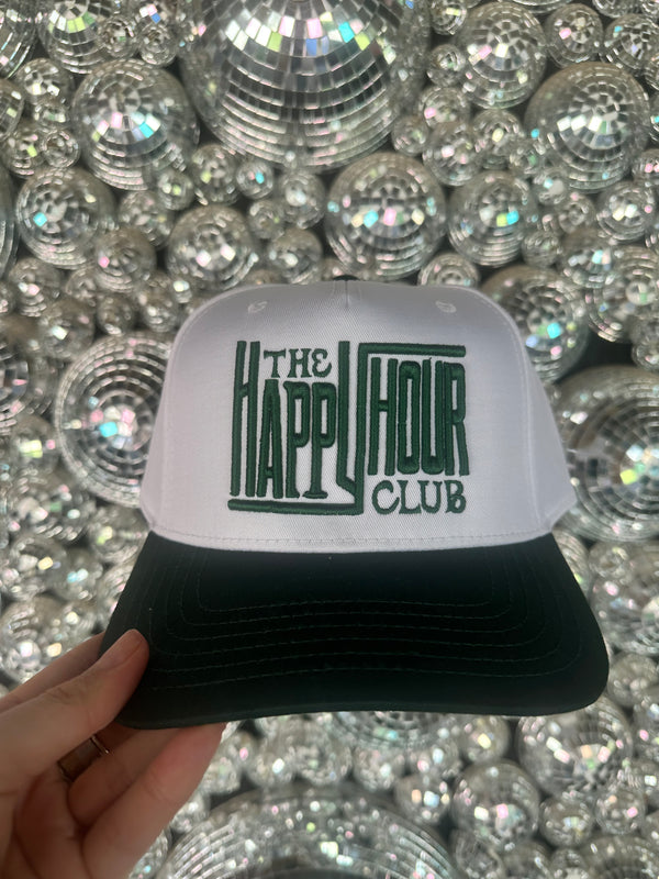 The Happy Hour Club Embroidered Hat