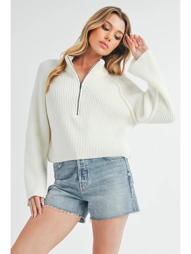 Debbie Half Zip Sweater