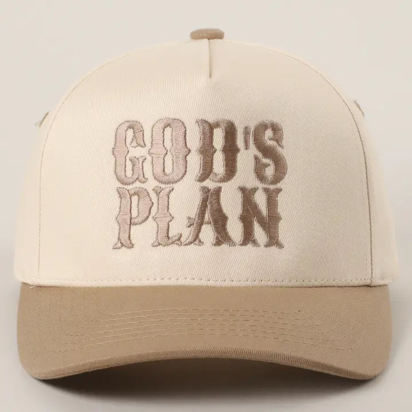 God's Plan Embroidered Hat