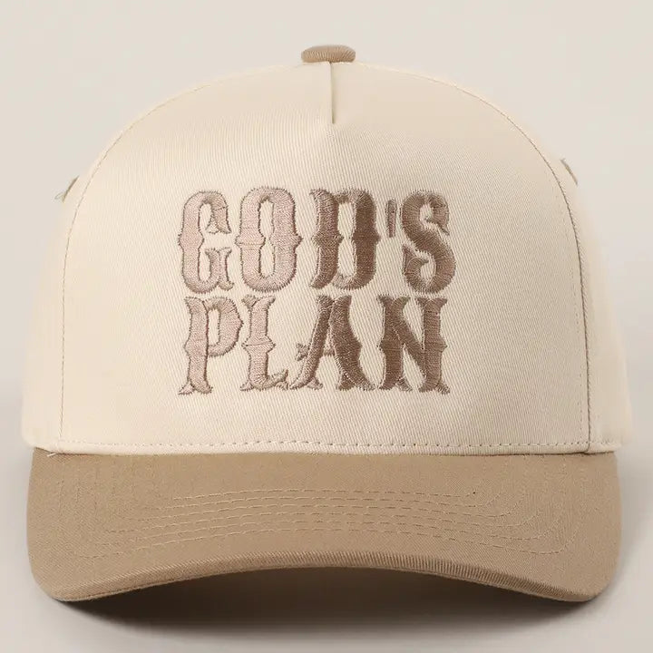 God's Plan Embroidered Hat