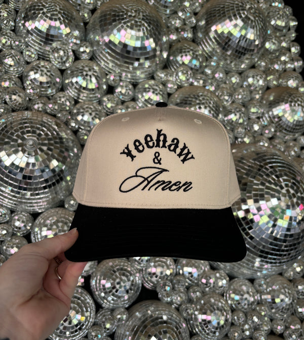 Yeehaw & Amen Embroidered Hat