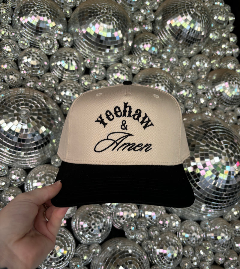 Yeehaw & Amen Embroidered Hat