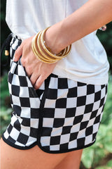 Make A Statement Checkered Shorts