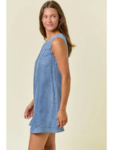 She's Lovely Mini Denim Dress - BarBelles Boutique