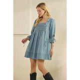 Say Yes To The Denim Babydoll Dress