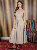 Jasmine Striped Midi Dress - BarBelles Boutique