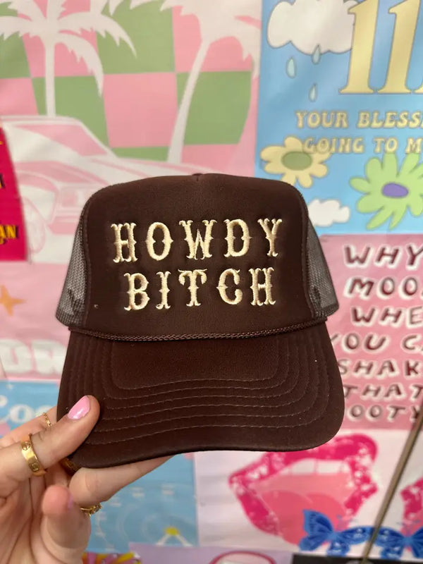 Howdy Bitch Trucker Hat - BarBelles Boutique
