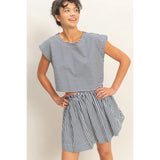 Weekend Getaway Striped Dolman Sleeve Skirt Set - BarBelles Boutique