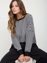 Penny Split Hem Long Sleeve Knit Top - BarBelles Boutique