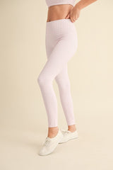 Pink Gingham High Rise Leggings