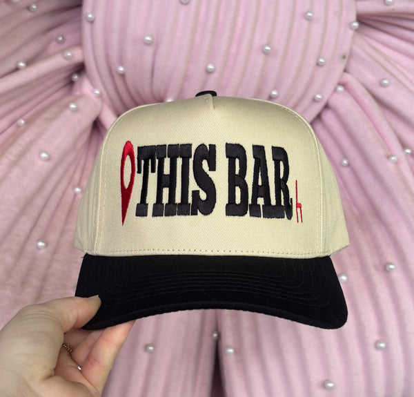 This Bar Embroidered Hat