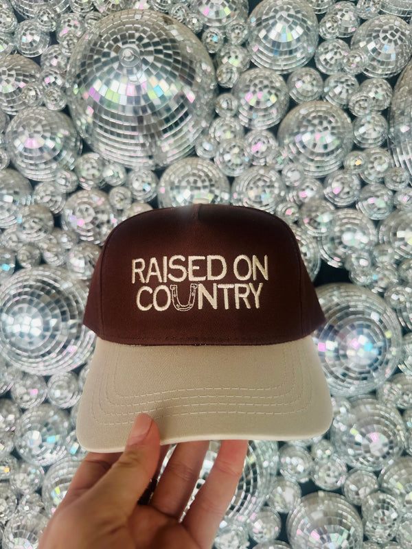 Raised On Country Embroidered Hat