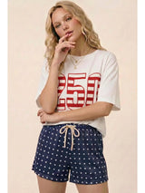 Patriotic Lounge Shorts - BarBelles Boutique