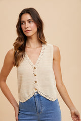 Crochet Love Sweater Vest