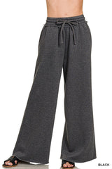 Everyday Escape Mineral Wash Palazzo Sweatpants - BarBelles Boutique