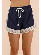 Love Me Lace Trim Active Shorts - BarBelles Boutique