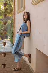 Barrel Babe Two Tone Jeans