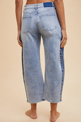Barrel Babe Two Tone Jeans