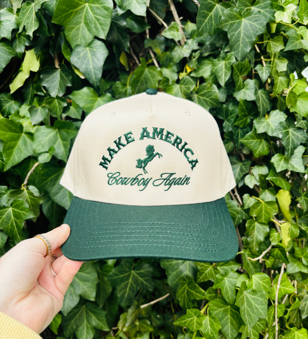 Make America Cowboy Again Embroidered Hat