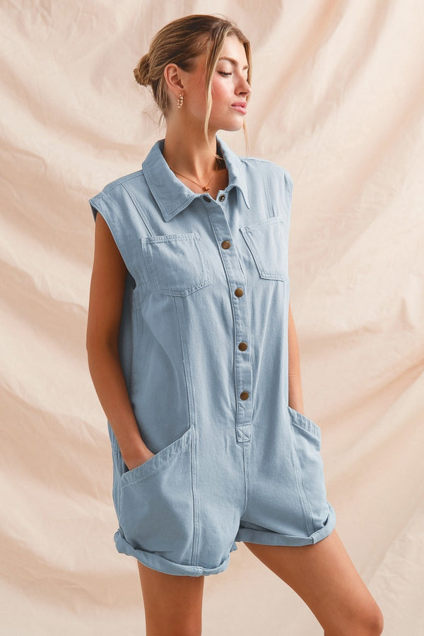 Denim Doll Romper