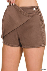 Pretty & Unbothered Denim Skort - BarBelles Boutique