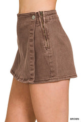 Pretty & Unbothered Denim Skort - BarBelles Boutique
