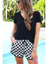 Make A Statement Checkered Shorts