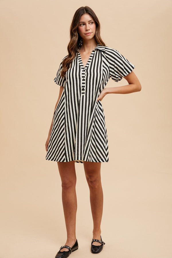 Striped to Perfection Mini Dress