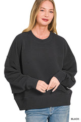 Cozy Era Balloon Pullover - BarBelles Boutique