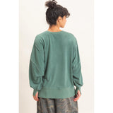 Wherever Whenever Raw Edge Sweatshirt - BarBelles Boutique