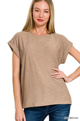 You're Loved Cuffed Sleeve Top