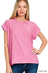 You're Loved Cuffed Sleeve Top