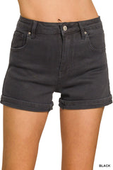 Five Pocket Cuffed Shorts - BarBelles Boutique