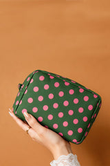 Polka Dot Cosmetic Travel Pouch