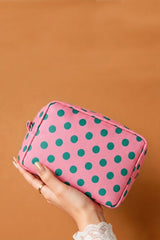 Polka Dot Cosmetic Travel Pouch