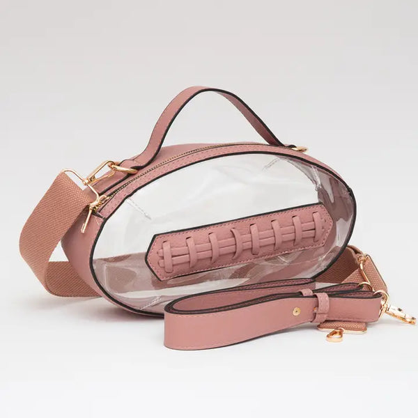 Clear Football Crossbody
