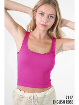 Lettuce Edge Crop Top