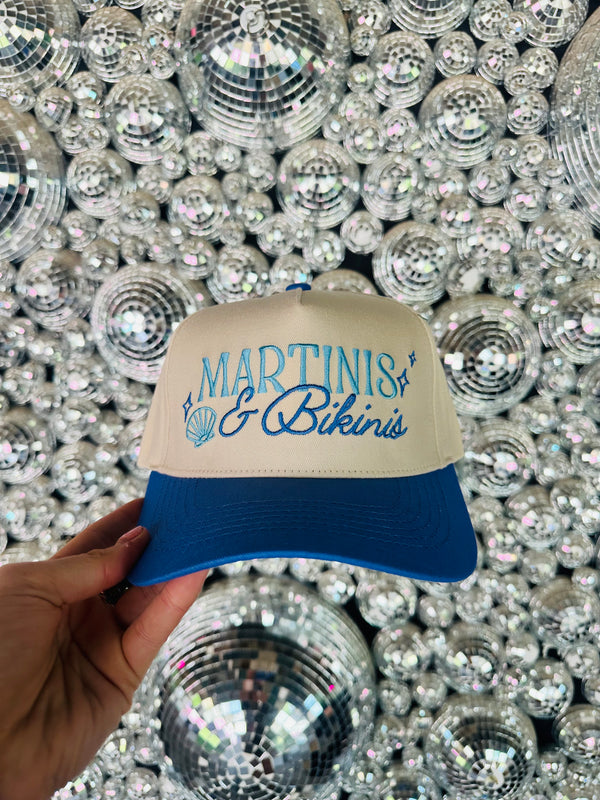 Martinis & Bikinis Embroidered Hat