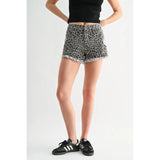 Leopard Mama Denim Shorts - BarBelles Boutique