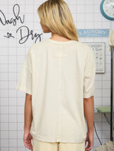 Karla Washed Relaxed Knit Tee - BarBelles Boutique