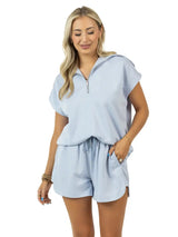 On The Move Scuba Short Set - BarBelles Boutique