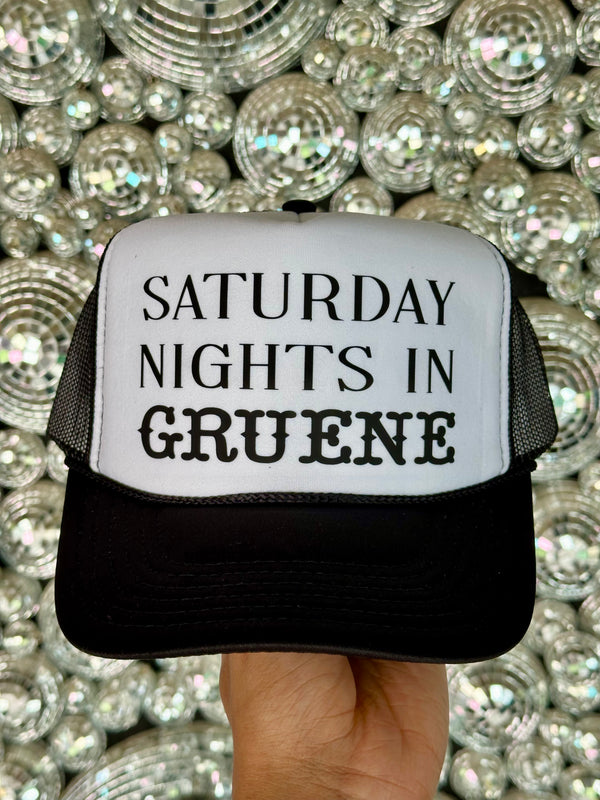Saturday Night’s in Gruene Trucker Hat - BarBelles Boutique