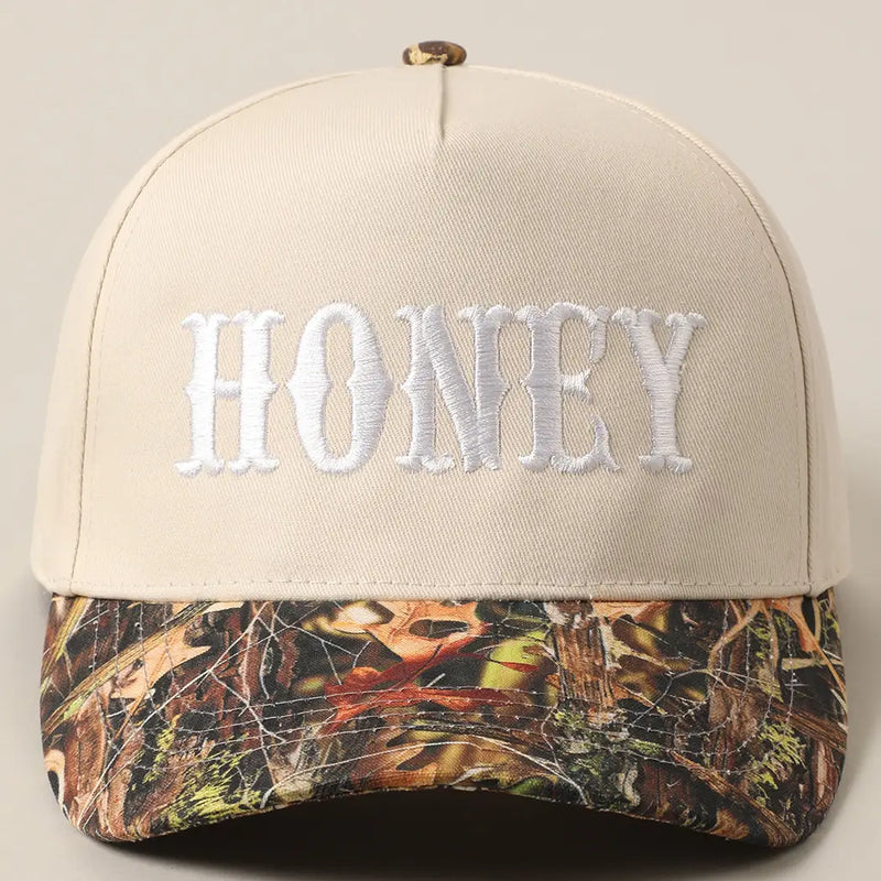 Honey Embroidered Hat