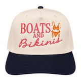Boats & Bikini's Embroidered Hat - BarBelles Boutique