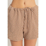 Gingham Relaxed Fit Shorts - BarBelles Boutique
