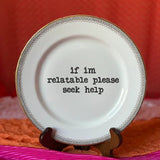 Snarky Funny Home Plates