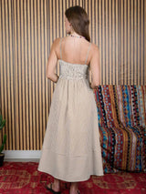 Jasmine Striped Midi Dress - BarBelles Boutique
