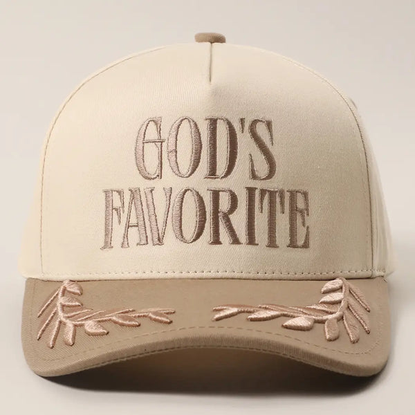 God's Favorite Embroidered Hat