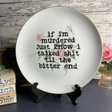 Funny Home Plates - BarBelles Boutique